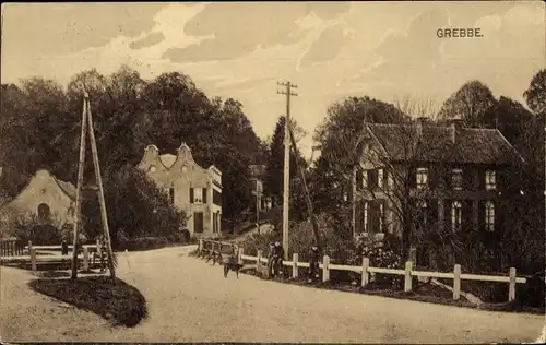 Ak Grebbe Utrecht Niederlande, Straßenpartie