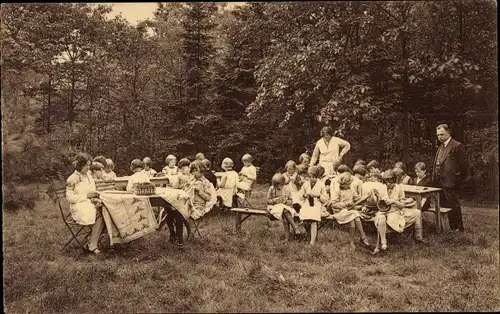 Ak Kalmthout Calmpthout Flandern Antwerpen, Diesterweg's Openluchtschool te Heide