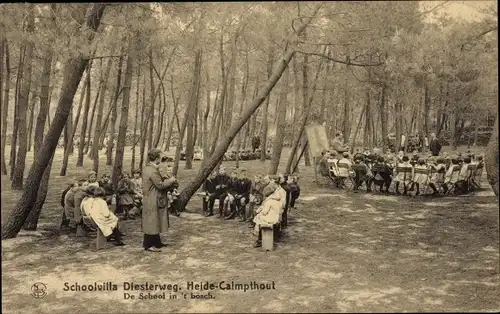 Ak Kalmthout Calmpthout Flandern Antwerpen, Diesterweg's Schoolvilla, De School in 't bosch