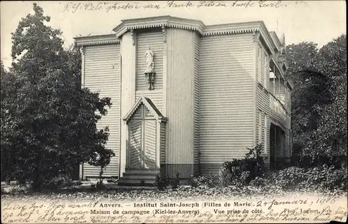 Ak Anvers Antwerpen Flandern, Institut St. Joseph, Maison de campagne