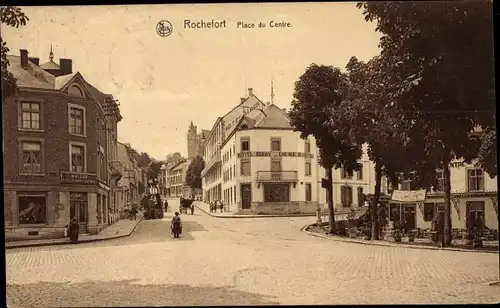 Ak Rochefort Wallonien Namur, Place du Centre