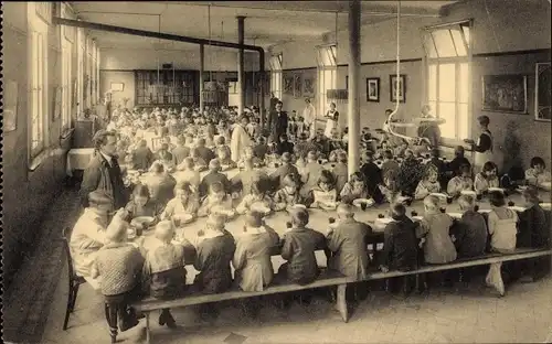 Ak Kalmthout Calmpthout Flandern Antwerpen, Diesterweg's Schoolvilla, Eetzaal