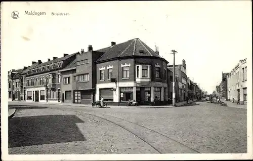 Ak Maldegem Ostflandern, Brielstraat