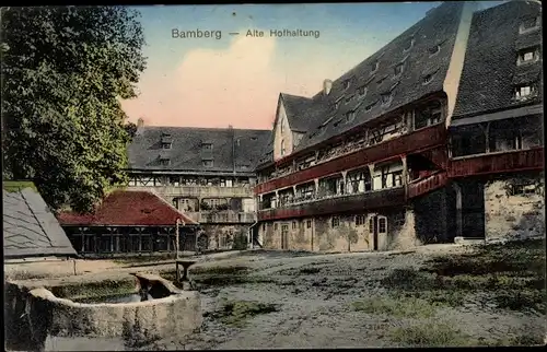 Ak Bamberg in Oberfranken, Alte Hofhaltung