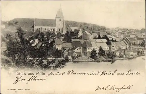 Ak Mölln im Herzogtum Lauenburg, Blick auf den Ort