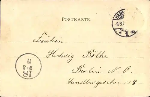 Ak Hamburg, Partie an der Lombardsbrücke