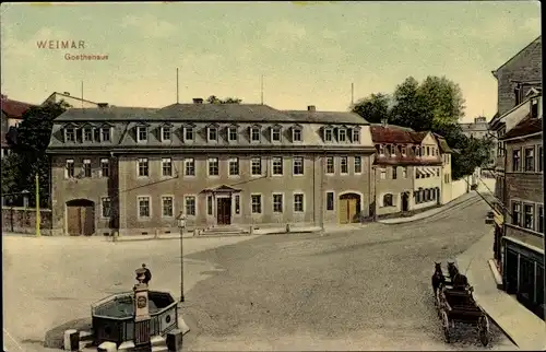 Ak Weimar in Thüringen, Goethehaus