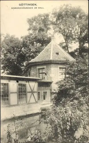 Ak Göttingen in Niedersachsen, Bismarckhäuschen am Wall