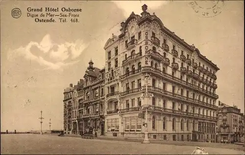 Ak Ostende Westflandern, Grand Hotel Osborne, Digue de Mer