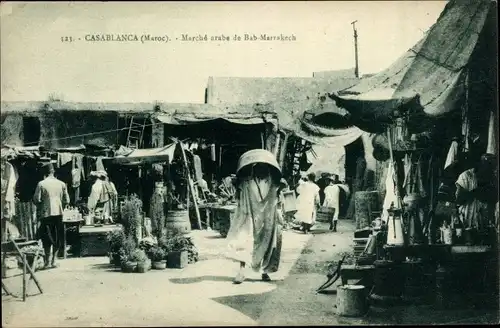 Ak Casablanca Marokko, Marché Arabe de Bab Marrakech