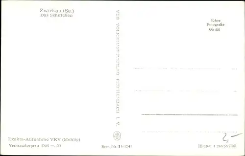 Ak Zwickau in Sachsen, Das Schiffchen