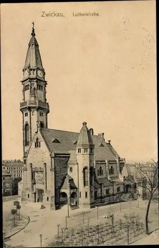 Ak Zwickau in Sachsen, Lutherkirche