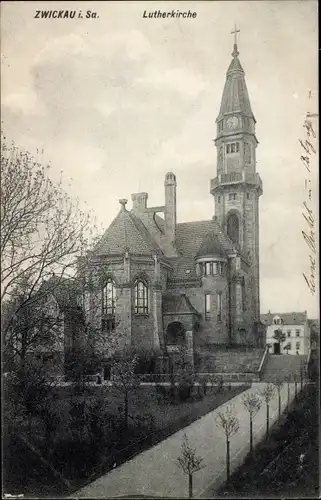Ak Zwickau in Sachsen, Lutherkirche