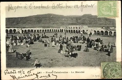 Ak Foum Tatahouine Tataouine Tunesien, Marktleben