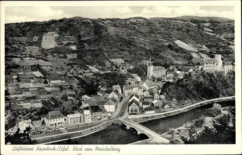 Ak Heimbach in der Eifel, Blick vom Meuchelberg