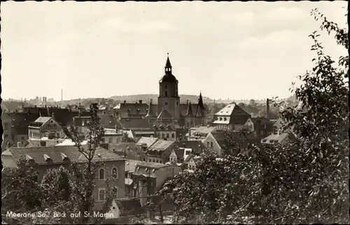 Ak Meerane in Sachsen, Blick auf St. Martin