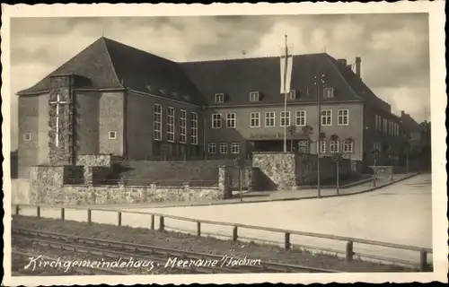 Foto Ak Meerane in Sachsen, Kirchgemeindehaus