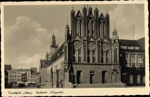 Ak Frankfurt an der Oder, Rathaus, Südgiebel