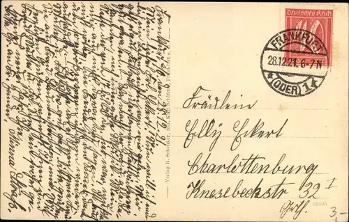 Ak Frankfurt an der Oder, Oderbrücke, Blick auf die Stadt