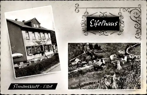 Ak Simonskall Hürtgenwald in der Eifel, M. Gladbacher Eifelhaus, Panorama