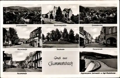 Ak Gummersbach im Oberbergischen Kreis, Diesterwegschule, Aggertalsperre, Sperrmauer, Cafe