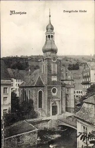 Ak Monschau Montjoie in der Eifel, Evangelische Kirche