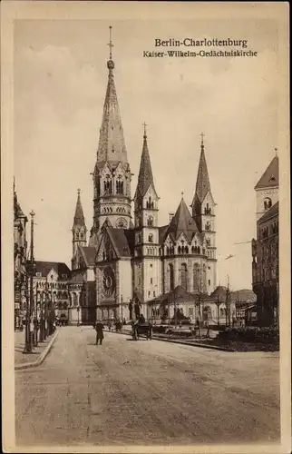 Ak Berlin Charlottenburg, Kaiser Wilhelm Gedächtniskirche