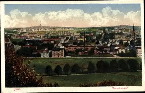 Ak Gera in Thüringen, Gesamtansicht