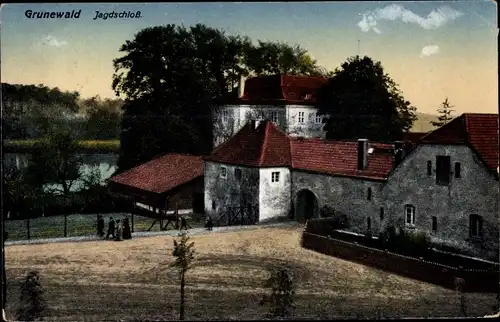 Ak Berlin Wilmersdorf Grunewald, Jagdschloss, Kunstanstalt Max O Brien