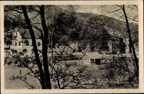 Ak Kahla Thüringen, Blick auf das FDGB Heim Linzmühle, Lehrer Erholungsheim