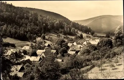 Ak Rohrbach in Thüringen, Ortschaft mit Landschaftsblick