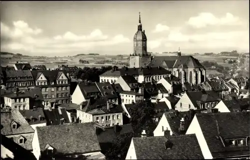 Ak Annaberg Buchholz im Erzgebirge, Teilansicht mit Kirche