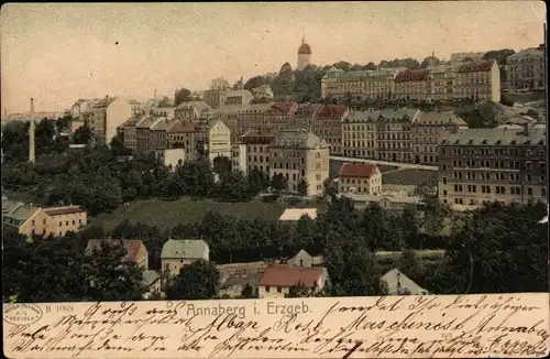 Ak Annaberg Buchholz im Erzgebirge, Panorama