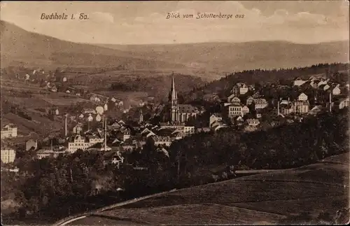 Ak Annaberg Buchholz im Erzgebirge, Blick vom Schattenberge aus, Panorama