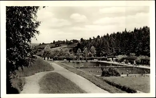 Ak Adorf im Vogtland, Waldbad