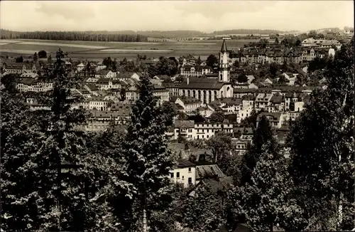 Ak Markneukirchen im Vogtland, Panorama mit Kirche