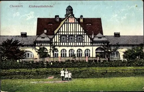 Ak Chemnitz Sachsen, Küchwaldschänke, Kinder
