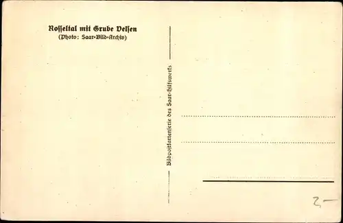 Ak Klarenthal Saarbrücken im Saarland, Rosseltal mit Grube Velsen, Fördertürme