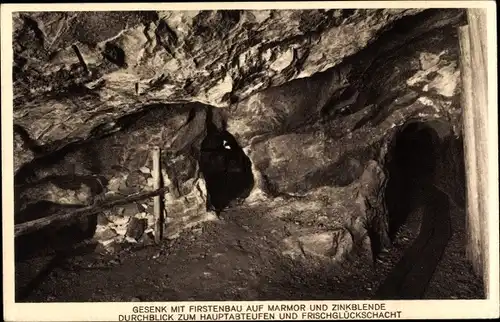 Ak Schwarzenberg im Erzgebirge Sachsen, Erzbergwerk Herkules Frischglück am Fürstenberge