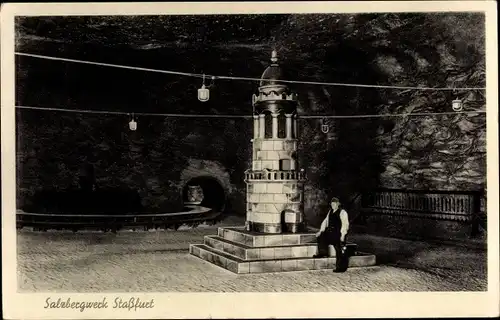 Ak Staßfurt im Salzlandkreis, Festsaal im Salzbergwerk
