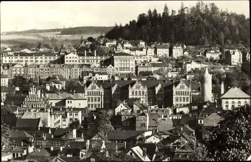 Ak Pößneck in Thüringen, Teilansicht