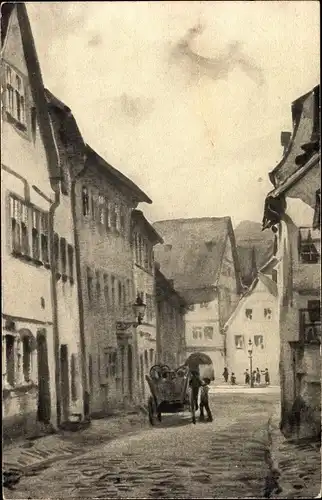 Künstler Ak Huth, F., Pößneck in Thüringen, Heiligengasse