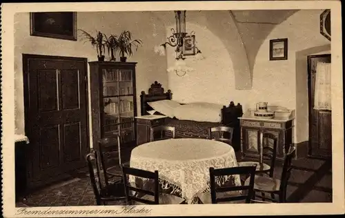 Ak Au am Inn Gars am Inn Oberbayern, Höhere Mädchenschule, Fremdenzimmer im Kloster