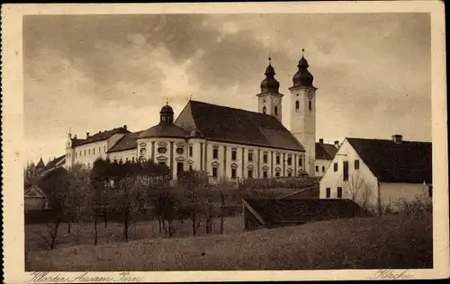 Ak Au am Inn Gars am Inn in Oberbayern, Höhere Mädchenschule, Kloster Au am Inn