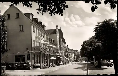 Ak Kamp Lintfort am Niederrhein, Straßenpartie, Hotel