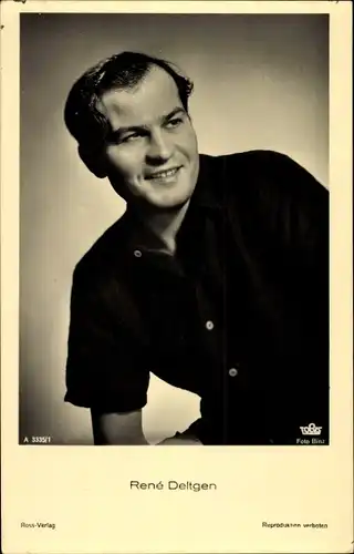 Ak Schauspieler Rene Deltgen, Portrait