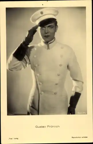 Ak Schauspieler Gustav Fröhlich in Marineuniform