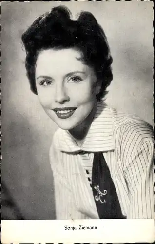 Ak Schauspielerin Sonja Ziemann, Portrait, Gloria Film