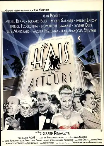 Ak Filmplakat Je Hais les Acteurs, Gerard Krawczyk