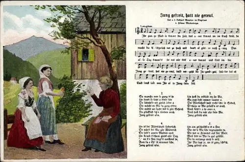 Lied Ak Mückenberger, Hilmar, Jung gefreit hatt nie gereut